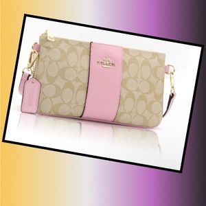 COACH CROSSBODY & WRISTLET SIGNATURE CANVAS